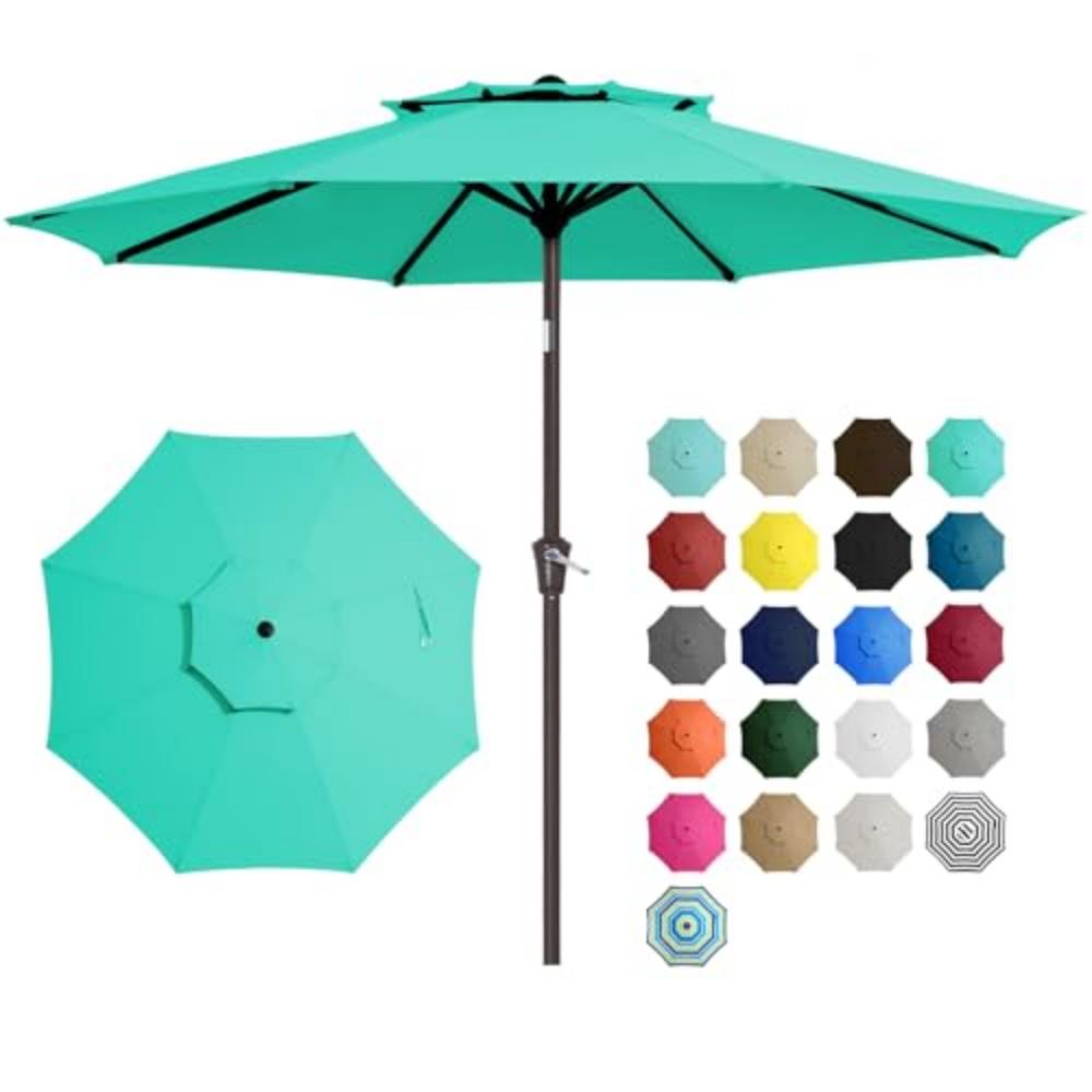 9' 2-Tiers Patio Umbrellas