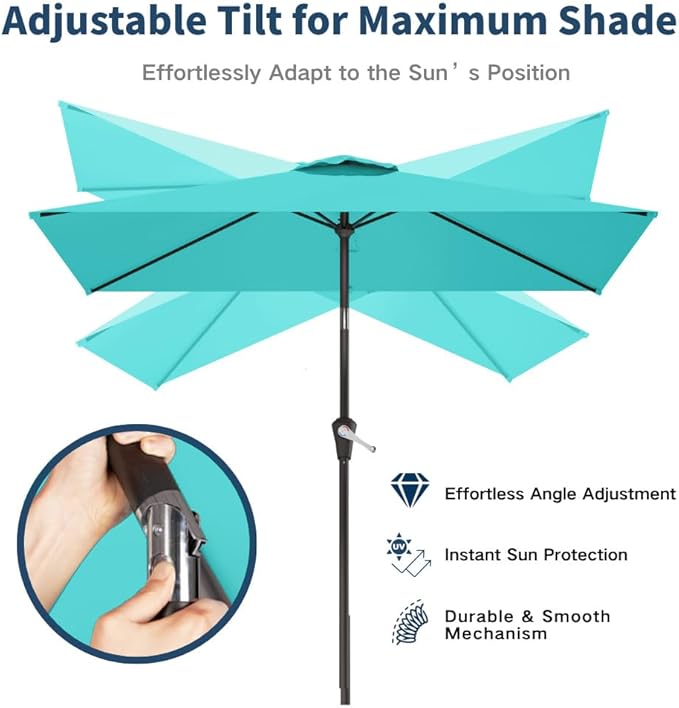 6.5x10 ft Rectangular Patio Umbrellas