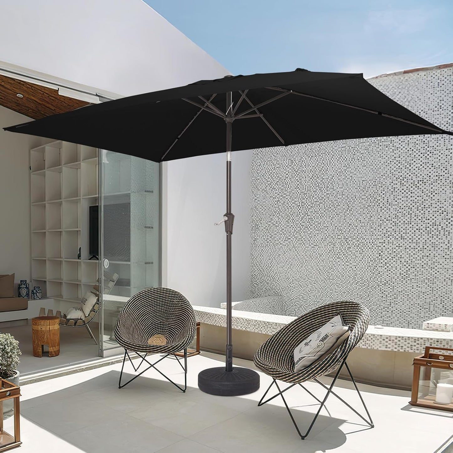 6.5x10 ft Rectangular Patio Umbrellas
