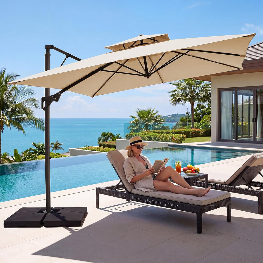 12FT Cantilever Patio Umbrella